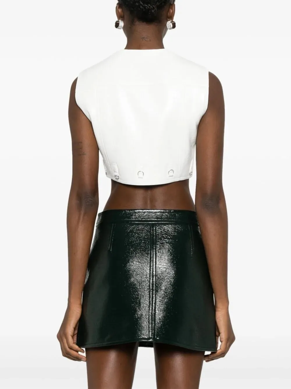 Multiflex Denim Cropped Vest