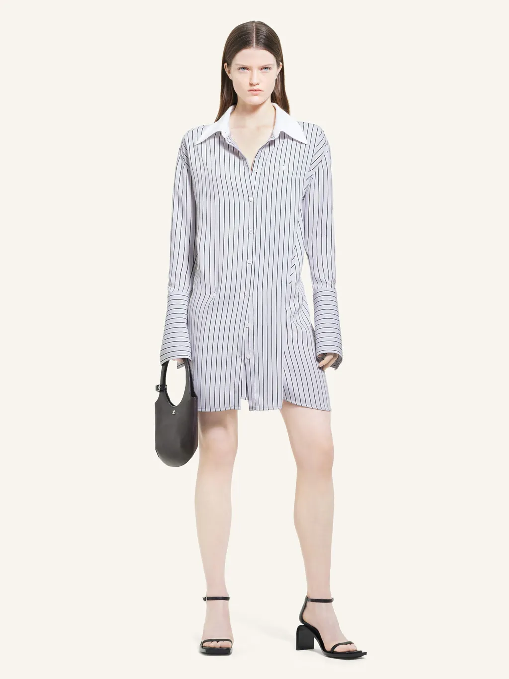 Logo-Patch Striped Shirt