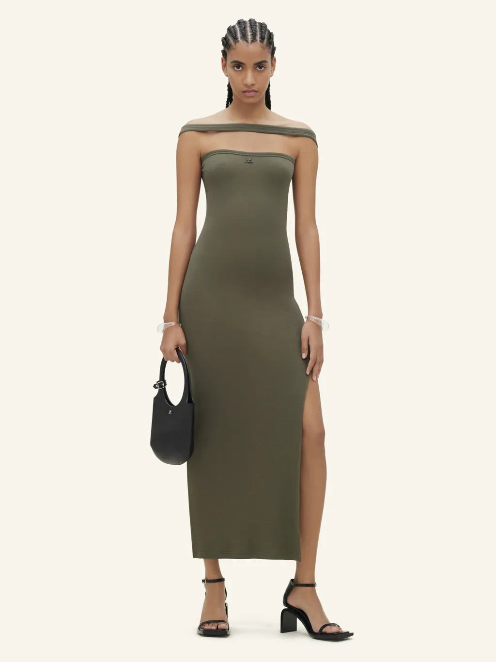 Hyperbole 90's Rib Long Dress