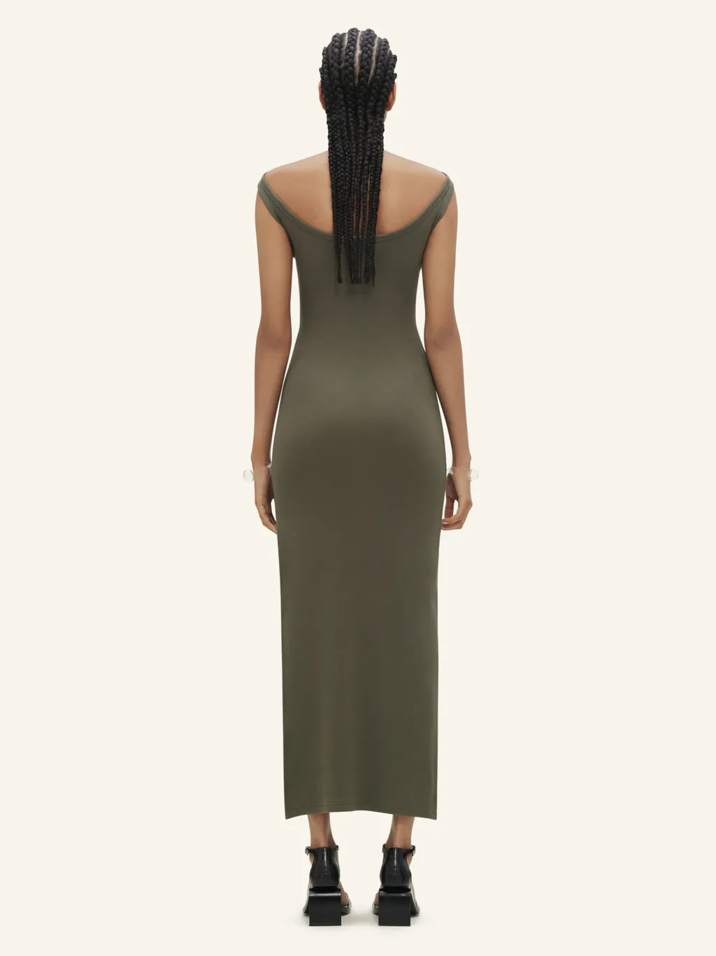 Hyperbole 90's Rib Long Dress