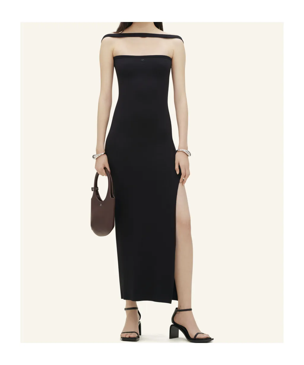 Hyperbole 90's Rib Long Dress