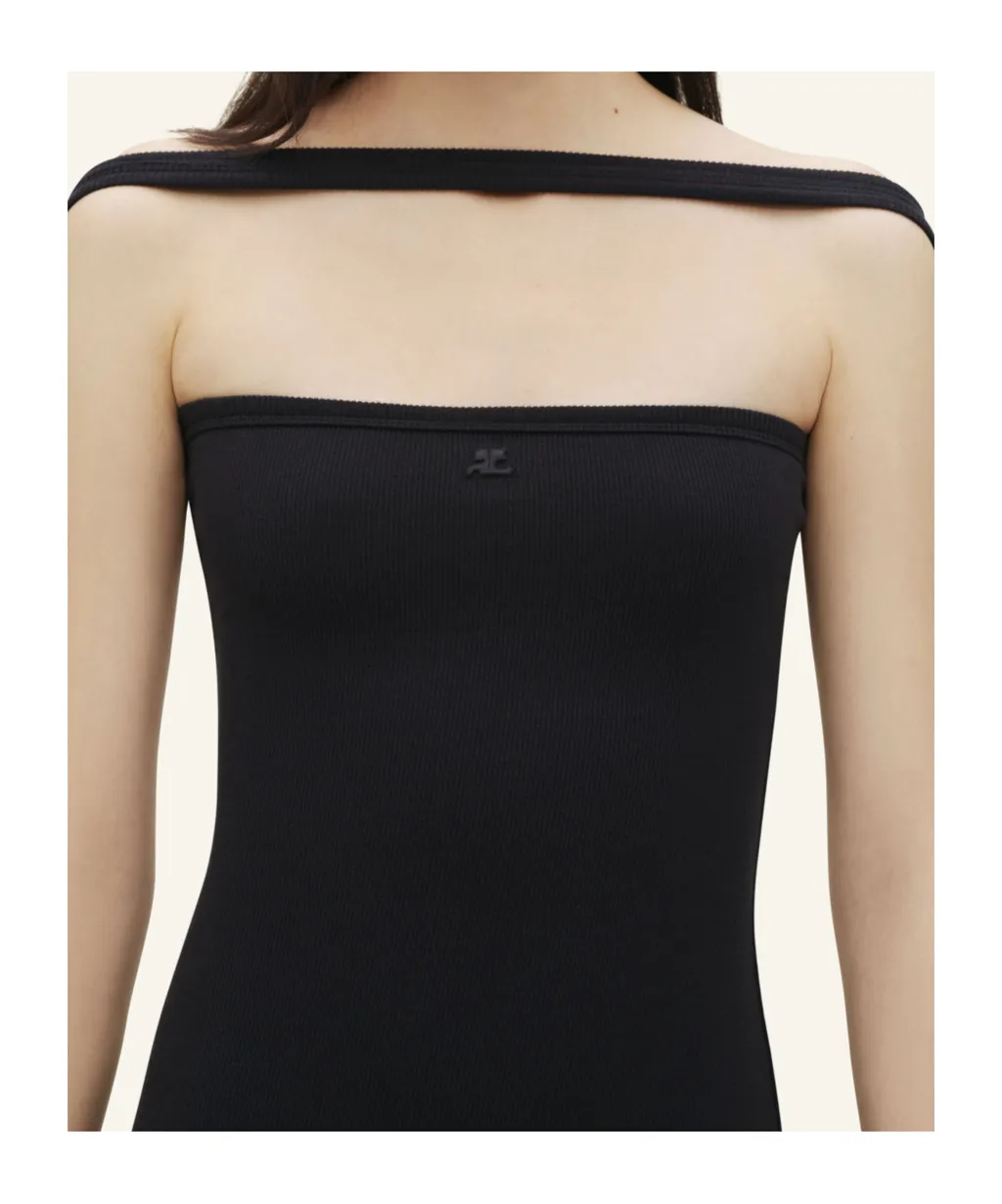Hyperbole 90's Rib Long Dress