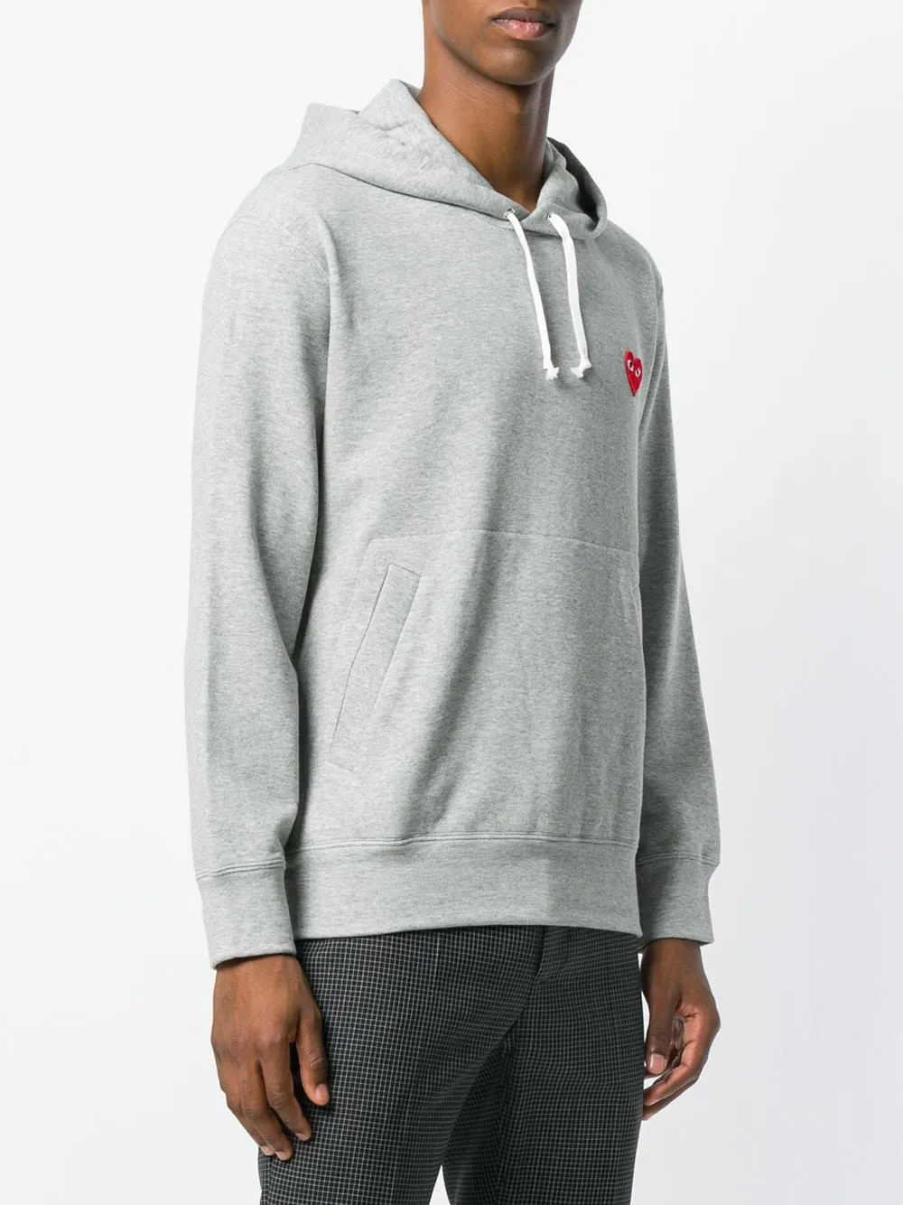 Logo Embroidered Drawstring Hoodie