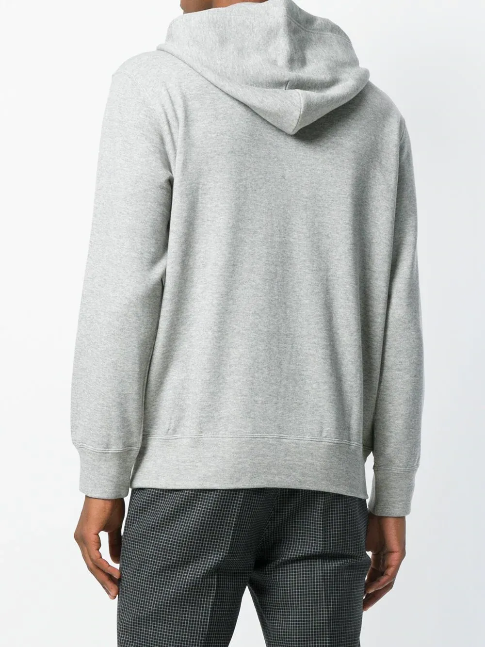 Logo Embroidered Drawstring Hoodie