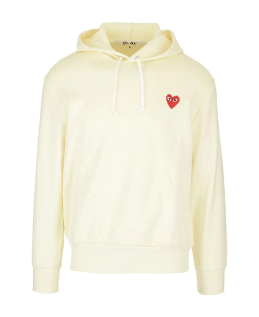 Heart Logo Patch Drawstring Hoodie
