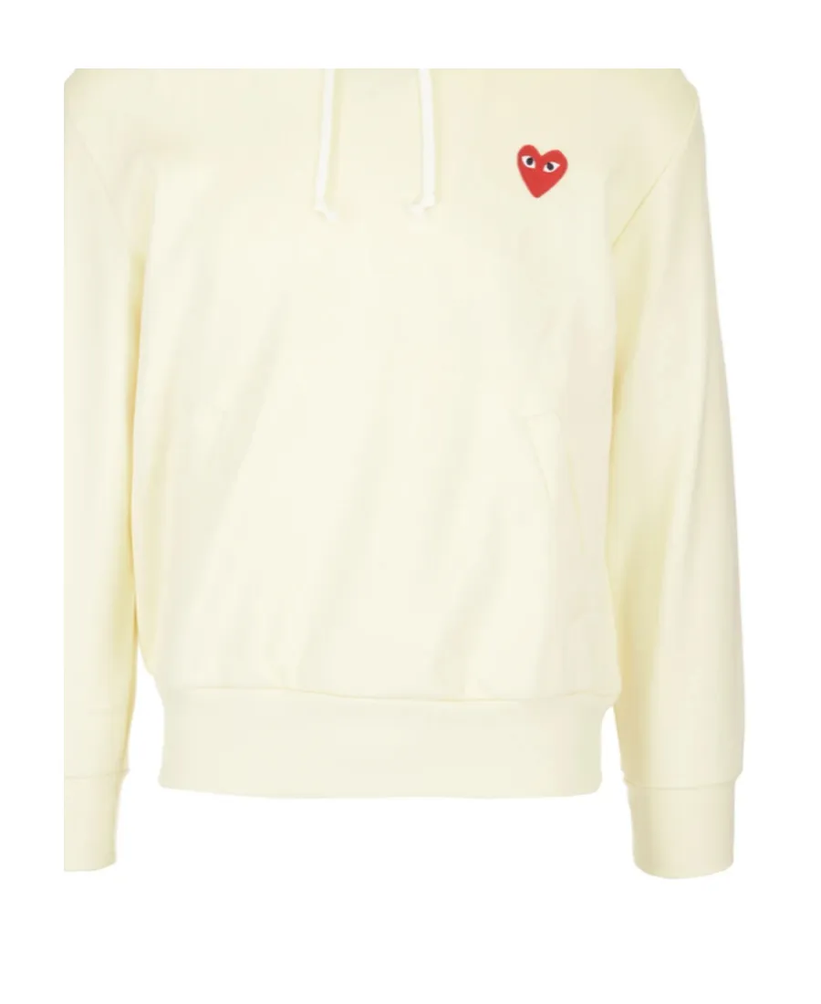 Heart Logo Patch Drawstring Hoodie