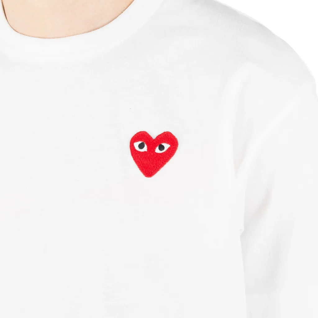 Heart-Printed Crewneck T-Shirt