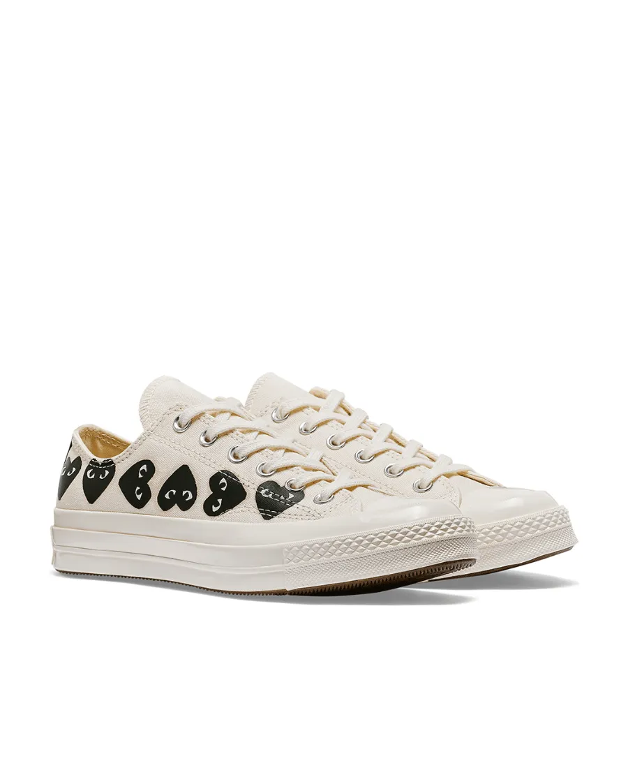 Heart Logo Printed Low-Top Sneakers