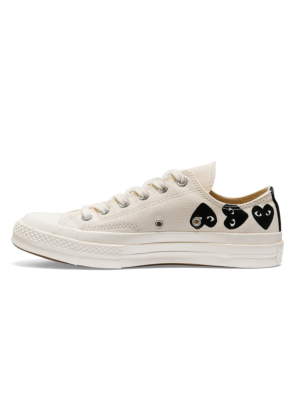Heart Logo Printed Low-Top Sneakers