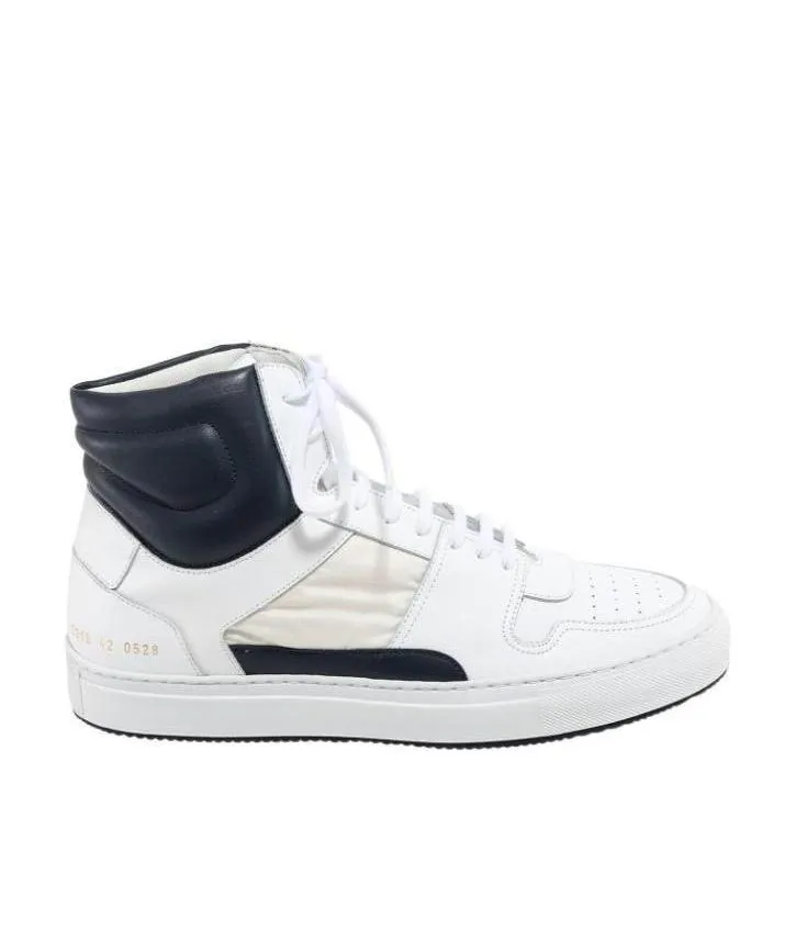 High-Top Leather-Panelled Sneakers