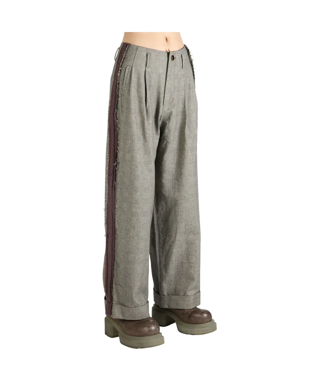 Frayed-Trim Trousers