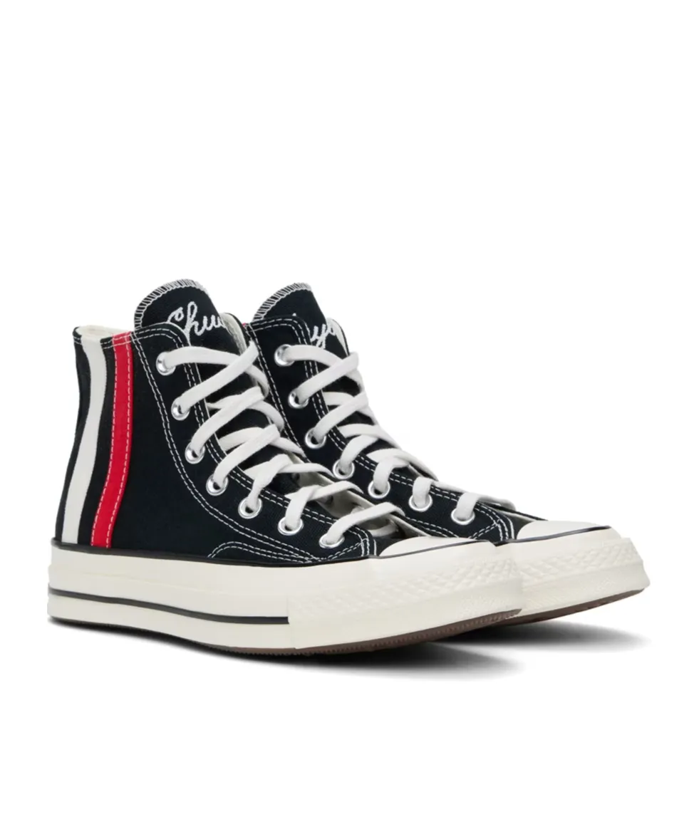 Striped Lace High-Top Casual Shoes
