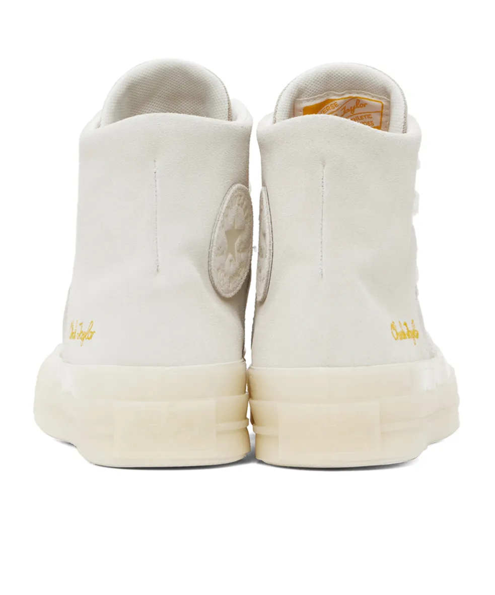 Logo Embroidered High-Top Skate Shoes