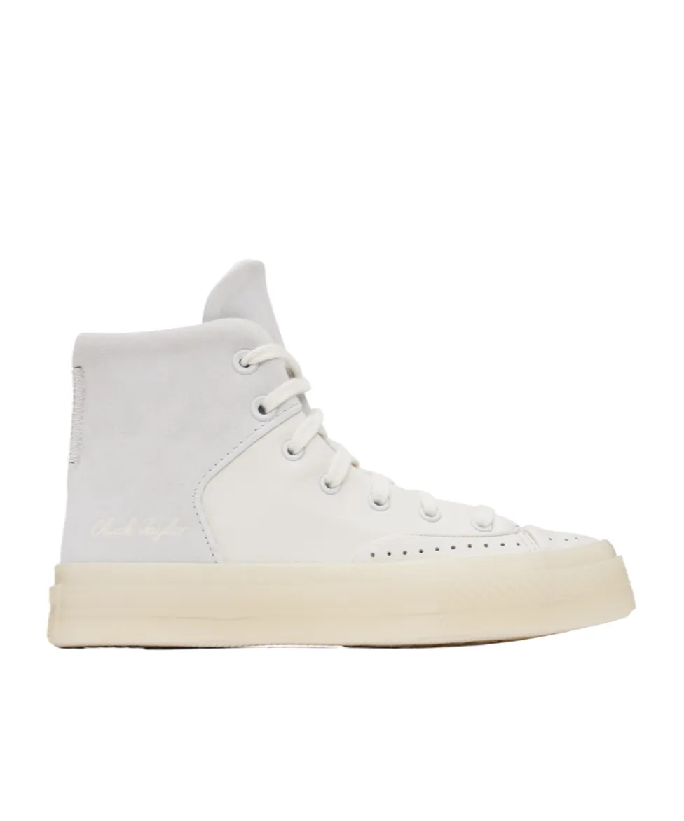 Round Head Lace High-Top Casual Sneakers