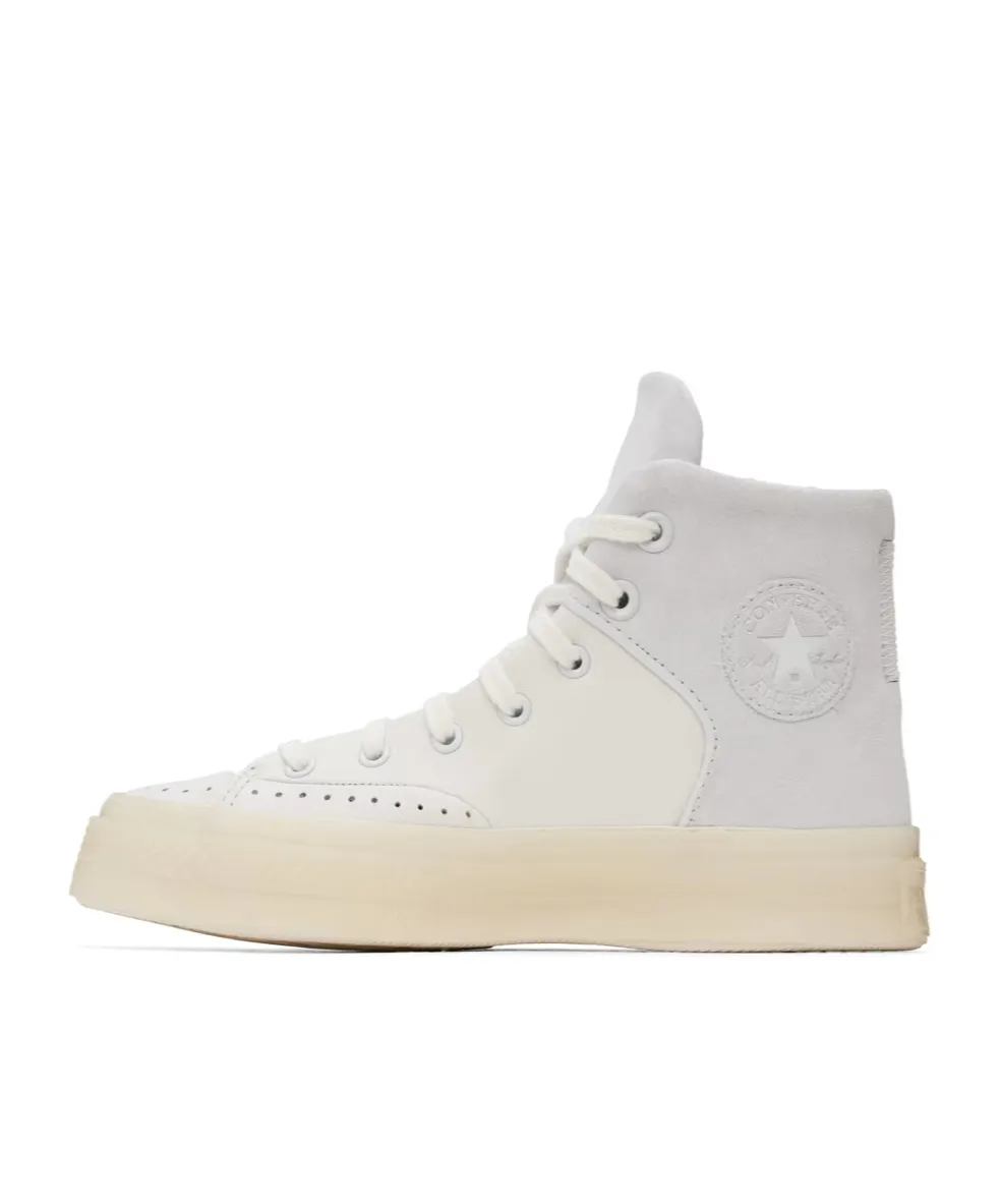 Round Head Lace High-Top Casual Sneakers