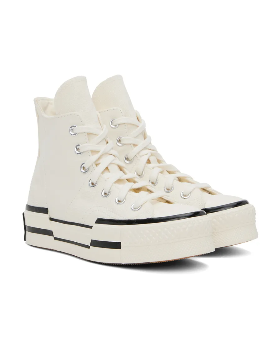 Chuck 70 Plus Egret High-Top Sneakers