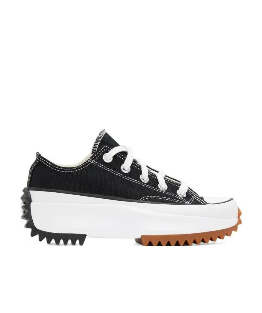 Logo-Spliced Lace-Up Sneakers