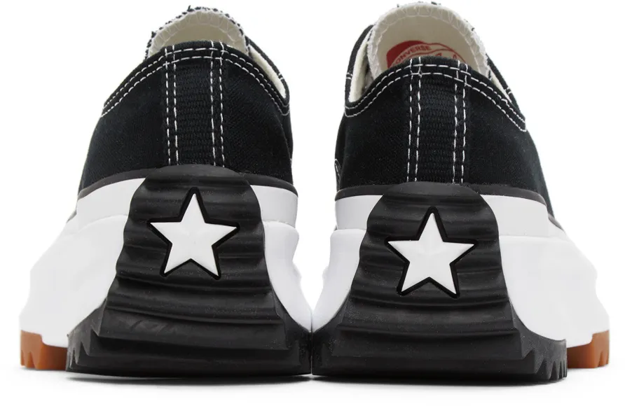 Logo-Spliced Lace-Up Sneakers