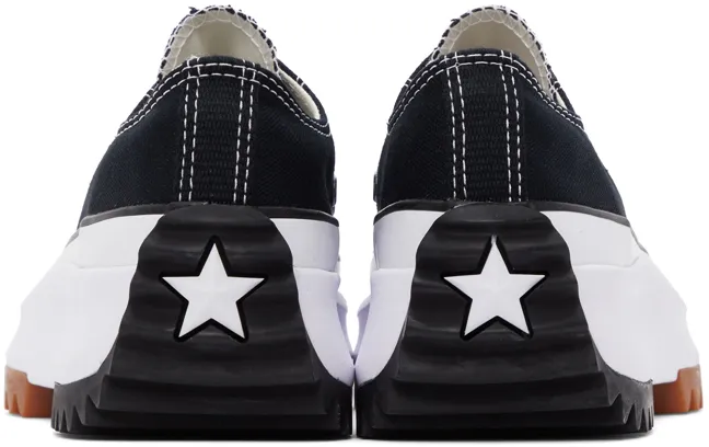 Logo-Spliced Lace-Up Sneakers