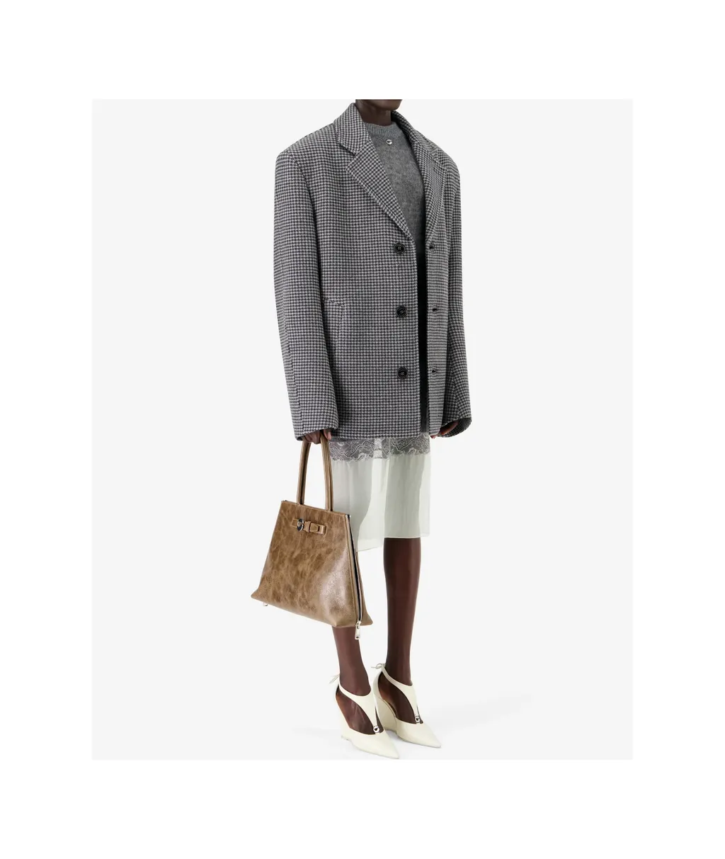 Single-Breasted Long-Sleeve Coat