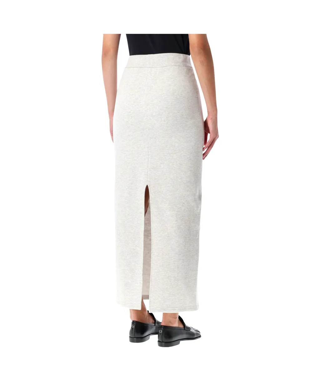 Slit-Detailed High-Waist Maxi Skirt