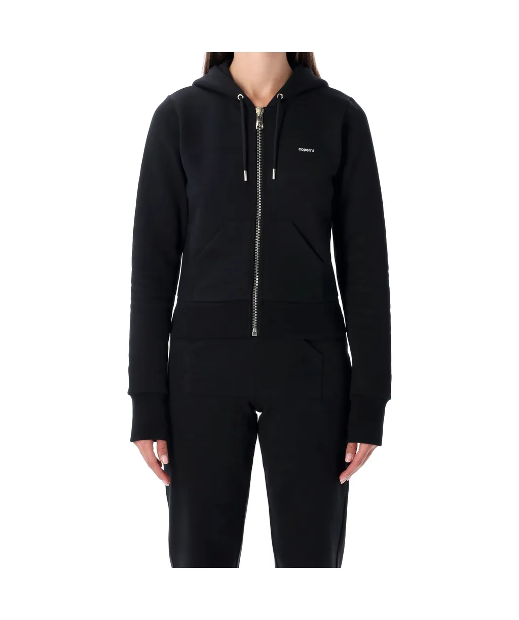 Zip-Up Drawstring Hoodie