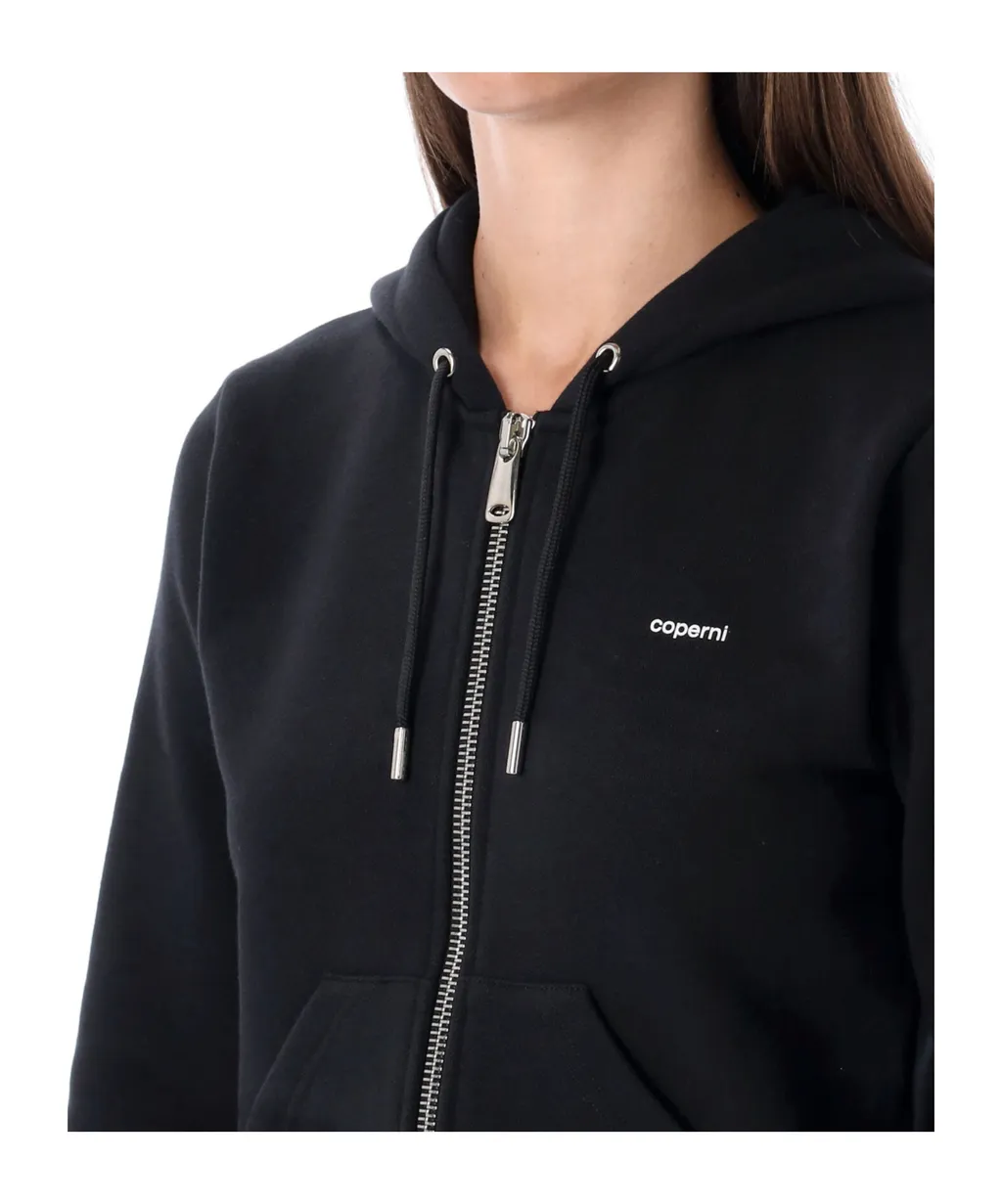 Zip-Up Drawstring Hoodie