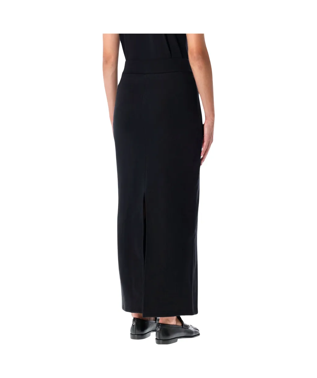 Slit-Detailed High-Waist Maxi Skirt