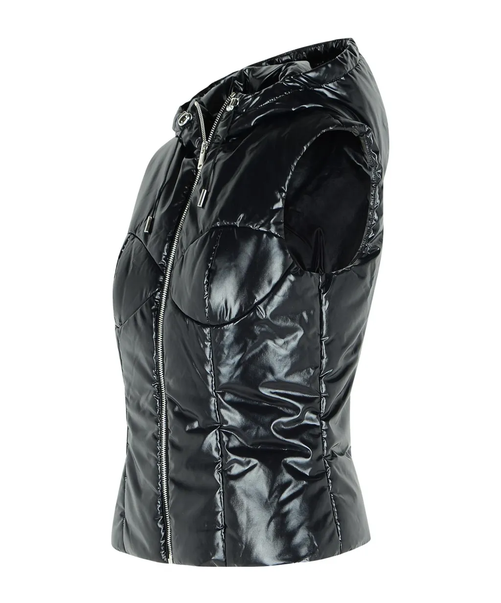 Drawstring Hooded Vest