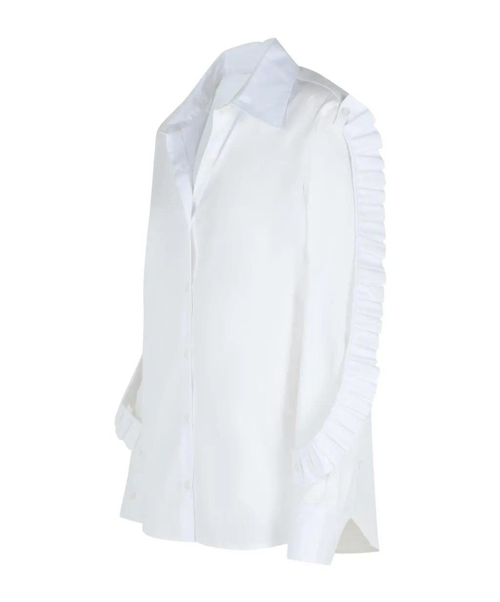 Ruffle Buttoned Shirt