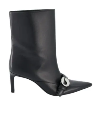 Ankle Heeled Belt Boots