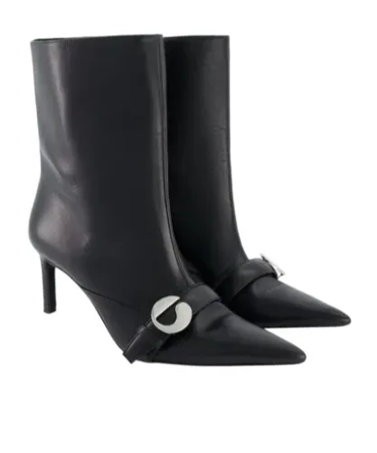 Ankle Heeled Belt Boots