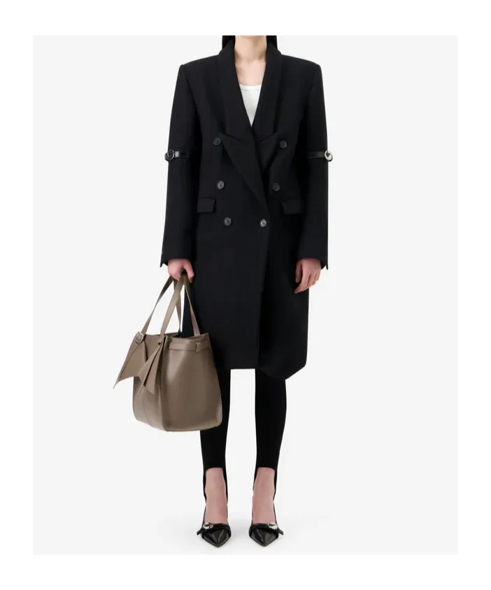 Logo Belted-Detail Coat