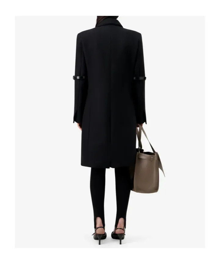 Logo Belted-Detail Coat