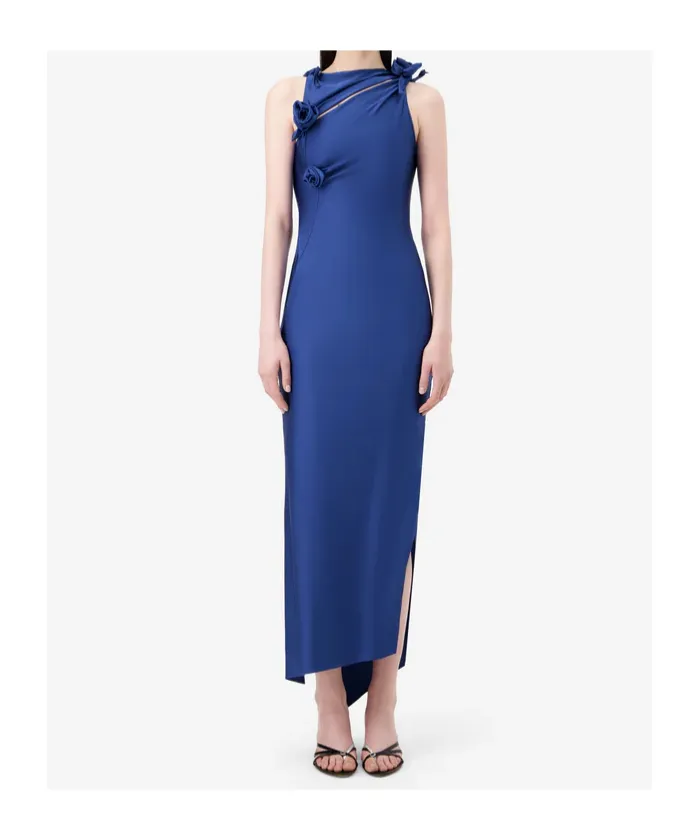 Asymmetric Floral Dress