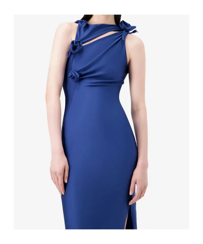 Asymmetric Floral Dress