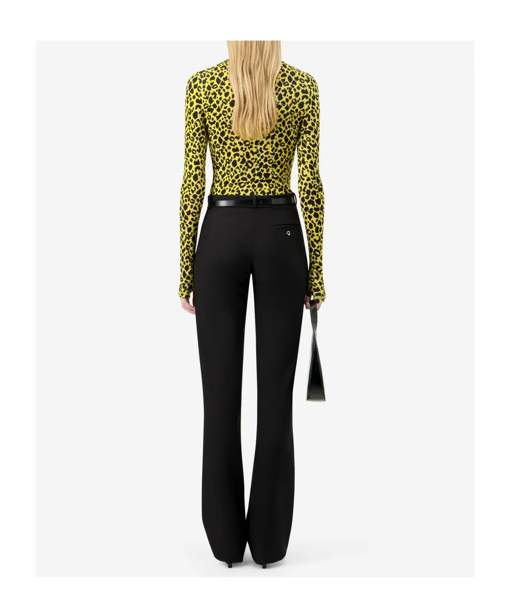 Leopard Print Turtleneck Sweater