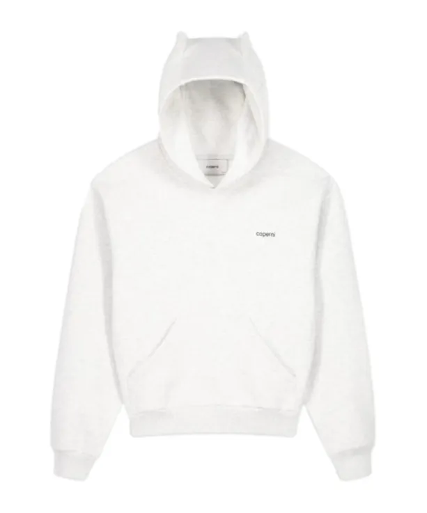 Horn Logo Embroidered Hoodie