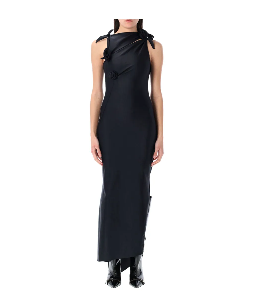 Asymmetric Floral Dress