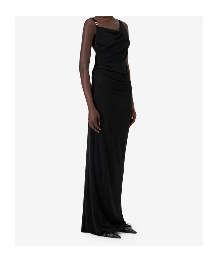 Cowl-Neck Strap Dress