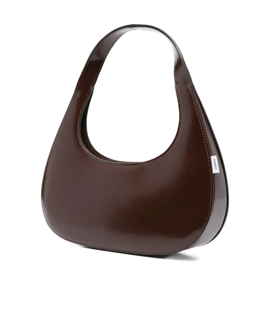 Slim Swipe Patent-Leather Shoulder Bag