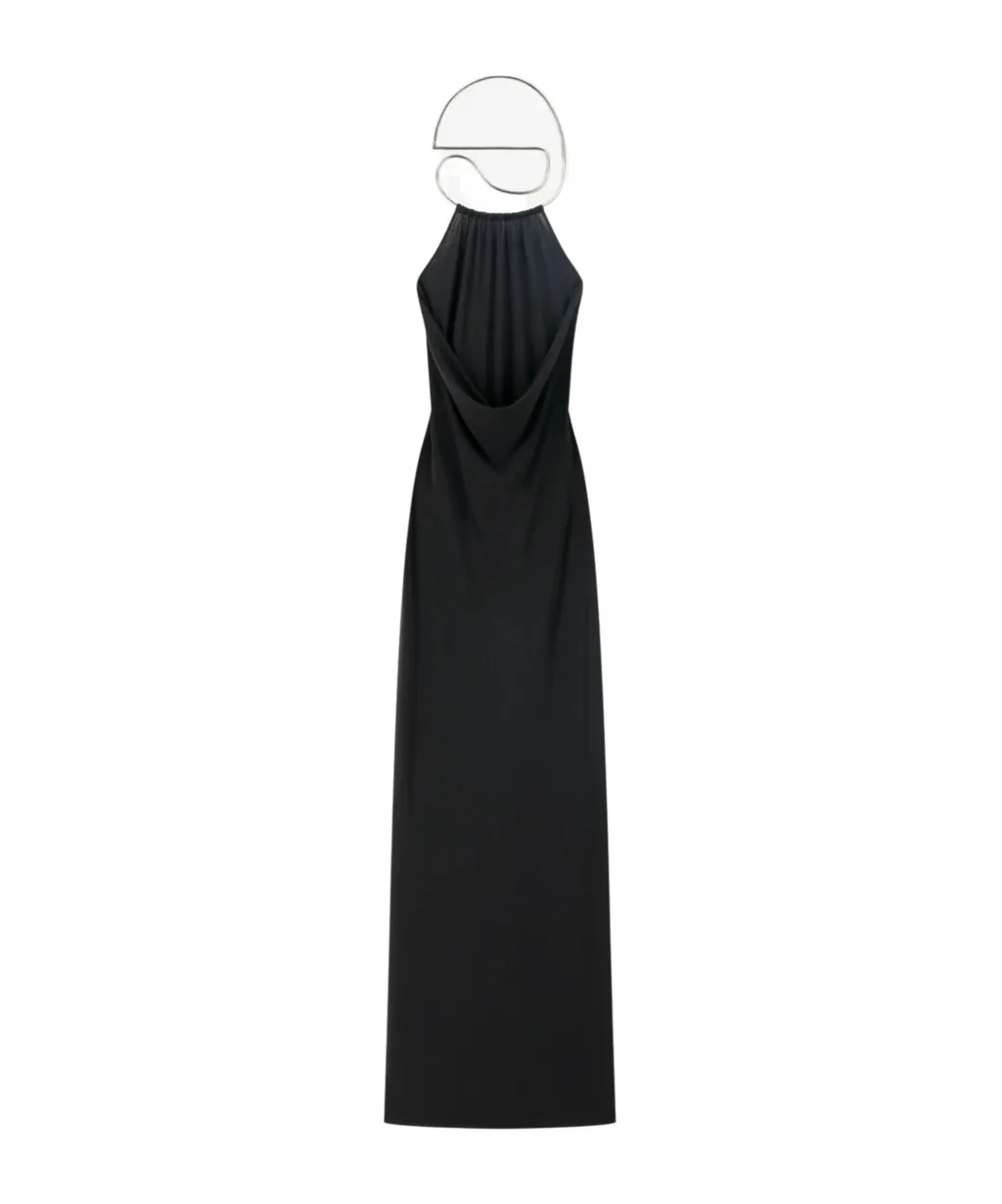 Halter-Neck Maxi Dress