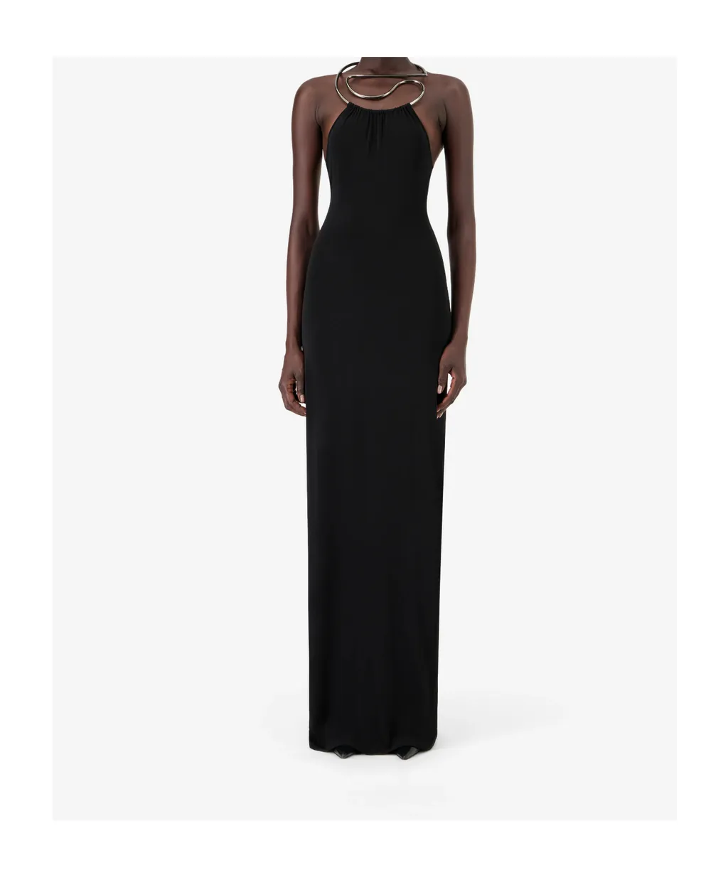 Halter-Neck Maxi Dress