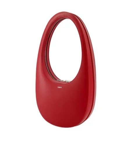Swipe Oval-Frame Zip Shoulder Bag