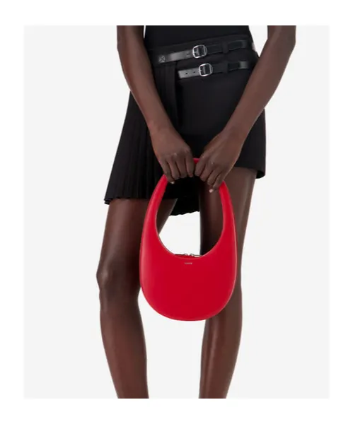 Swipe Oval-Frame Zip Shoulder Bag