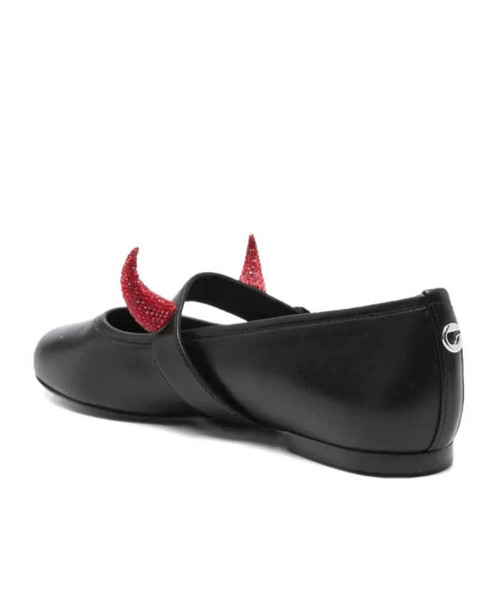 X Disney Horn Embellished Ballet Flats