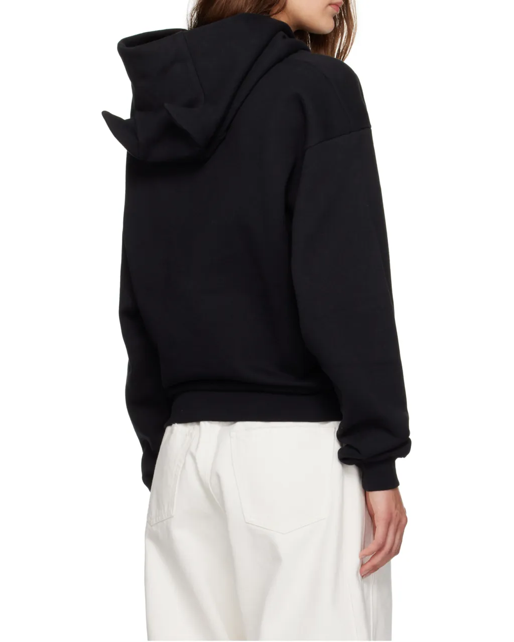 Horn Logo Embroidered Hoodie