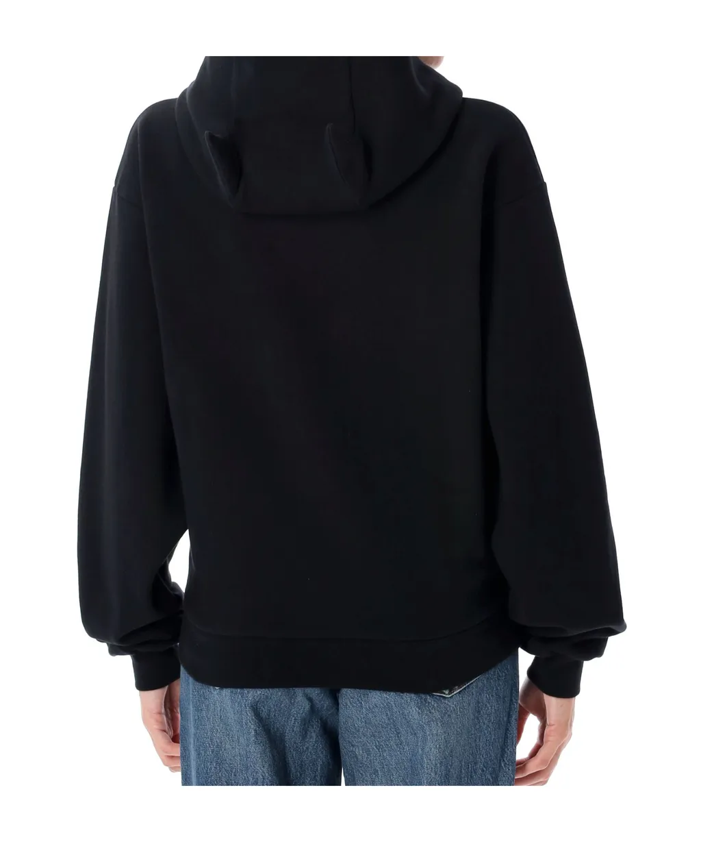 Horn Logo Embroidered Hoodie