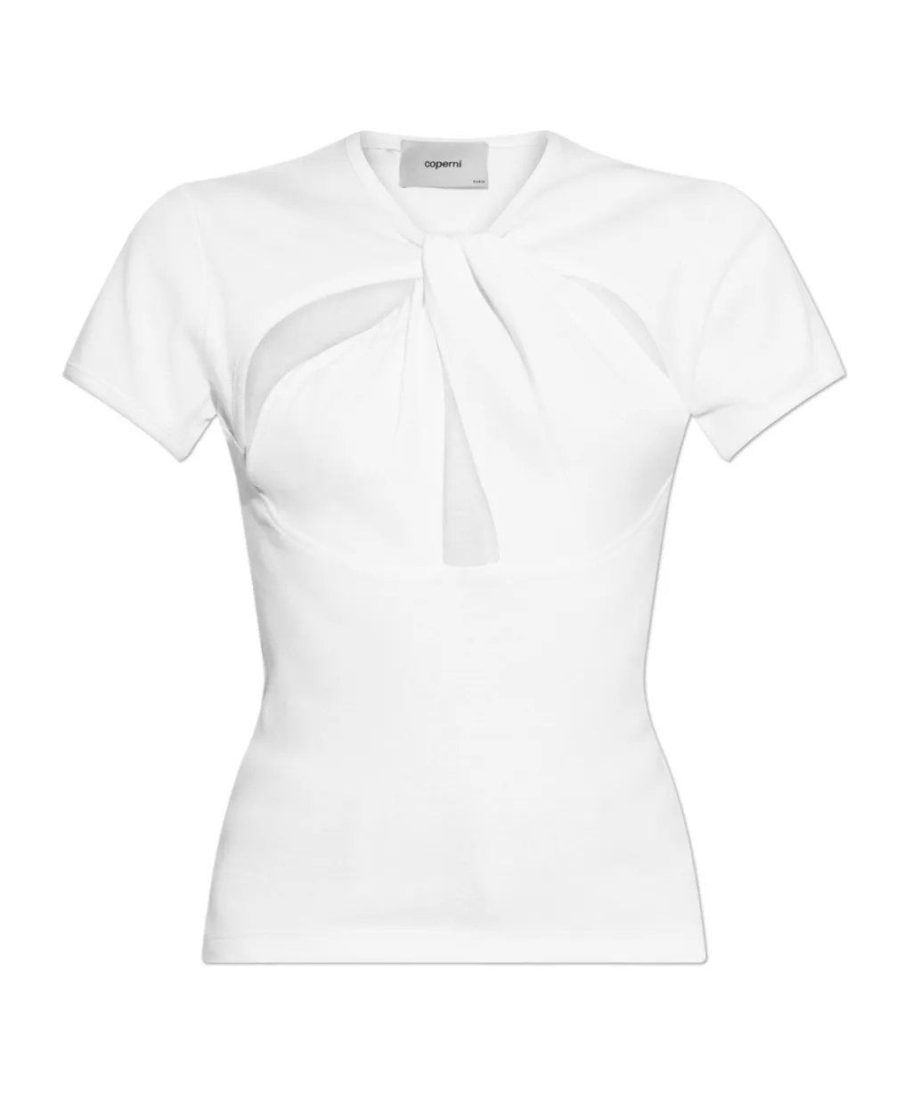 Twist-Detail Short-Sleeve Top