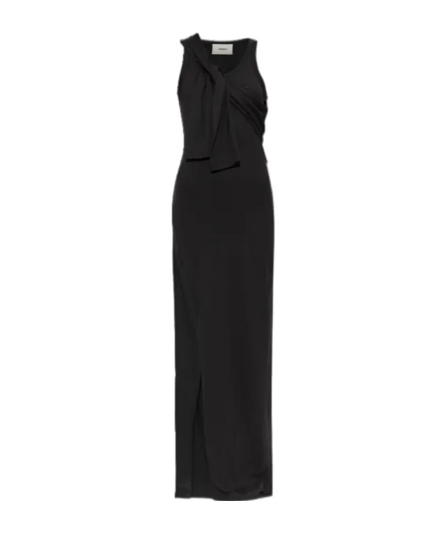 Knotted Jersey Maxi Dress